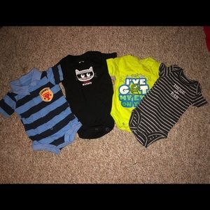 Newborn boy onesies .
